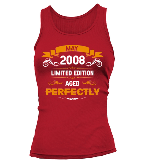 May 2008 Vintage Birthday Present Tank top Woman