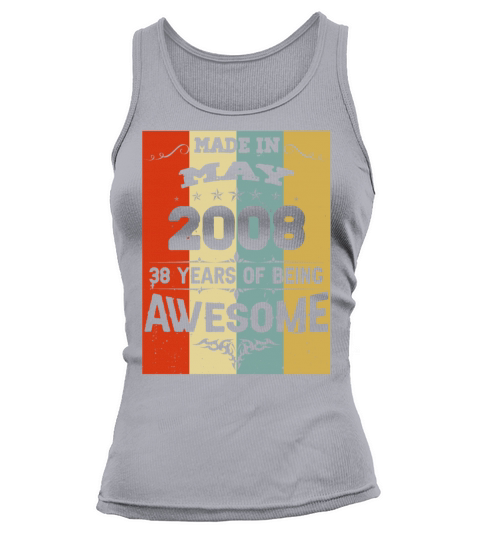 May 2008 Vintage Birthday Present Tank top Woman