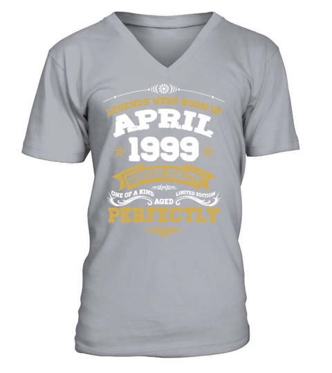 Vintage Aged To Perfection April 1999 V-Neck T-shirt