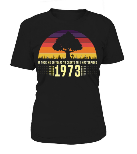 1973 Retro Sunset Masterpiece 50th Birthday Women's T-Shirt