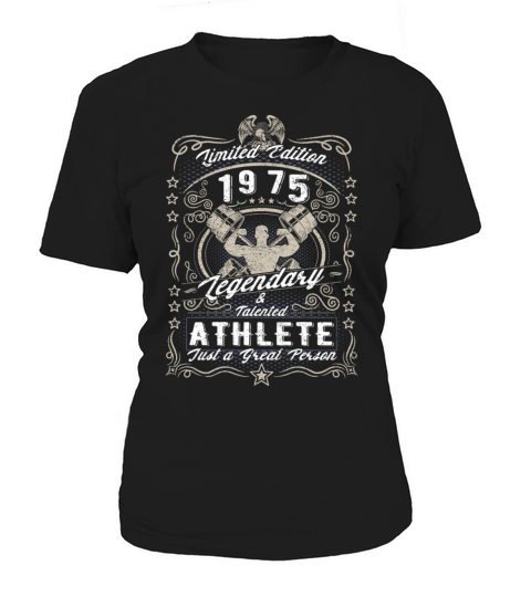 Vintage 1975 Fitness Birthday Gift Sport Hobby Women's T-Shirt