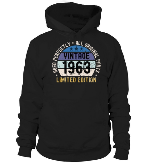 60th Birthday Vintage 1963 Hoodie Unisex