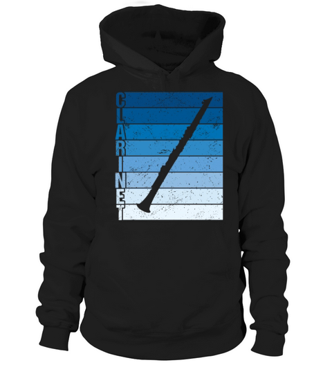 Vintage Clarinet Musician Marching Band Hoodie Unisex