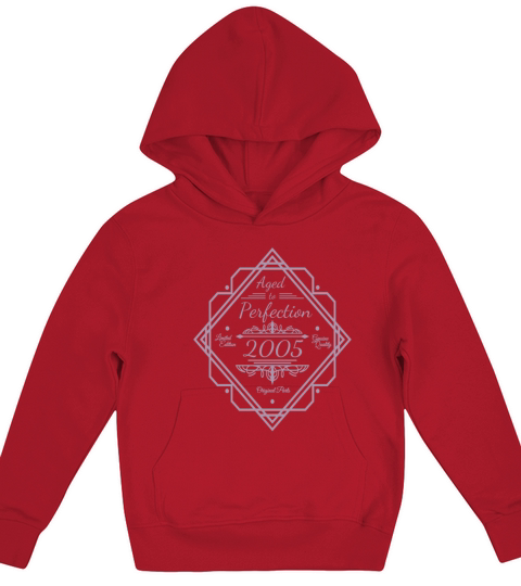 18th Birthday Vintage 2005 with Royal Ornaments Kids Hoodie