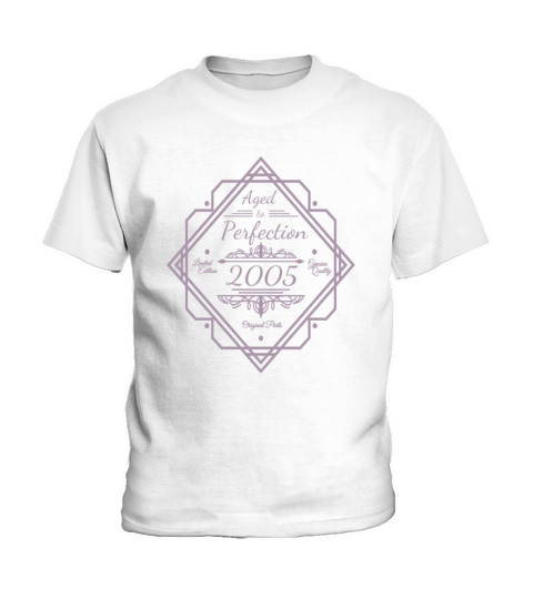 18th Birthday Vintage 2005 with Royal Ornaments Kids T-Shirt