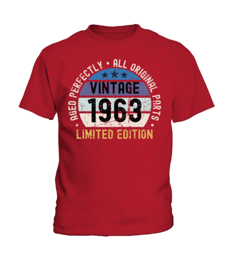 60th Birthday Vintage 1963 Kids T-Shirt