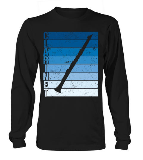 Vintage Clarinet Musician Marching Band Long sleeved Unisex