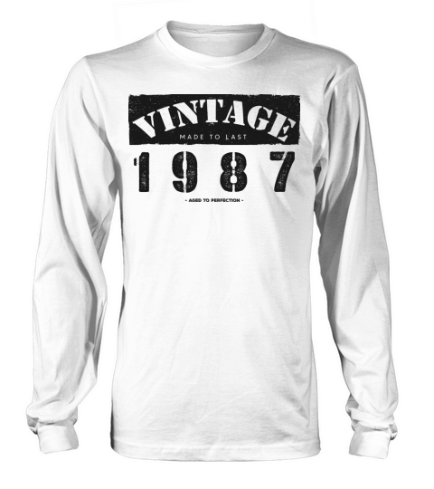 Vintage Classic 1987 36th Birthday - 36 Years Old Long sleeved Unisex