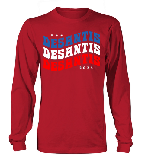 Vintage Groovy Ron DeSantis 2024 - Make America Long sleeved Unisex