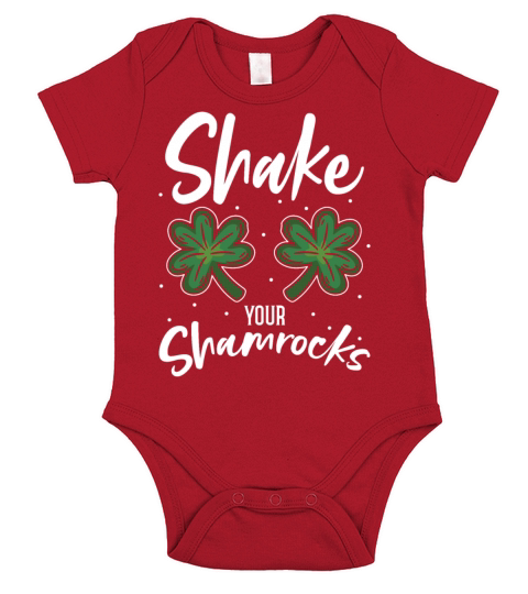 Funny Irish Saint Patricks Day Shake Your Short Sleeve Baby One-Piece
