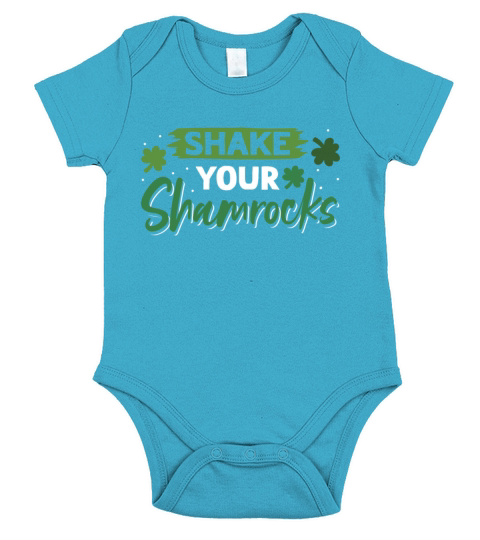 Funny Irish Saint Patricks Day Shake Your Short Sleeve Baby One-Piece
