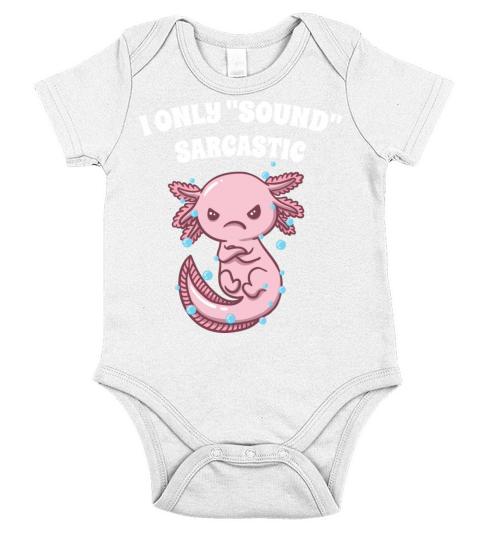 I Only Sound Sarcastic Funny Friends Humor Buddy S Short Sleeve Baby One-Piece