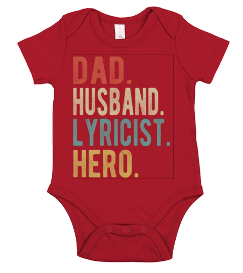 Lyricist Dad Husband Hero Short Sleeve Baby One-Piece