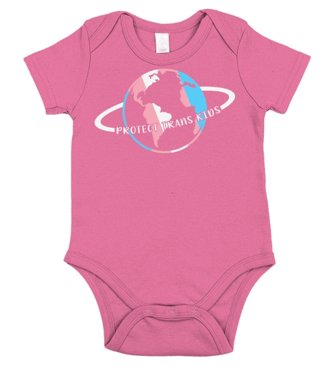 Protect Trans Kids LGBT Pride Short Sleeve Baby One-Piece