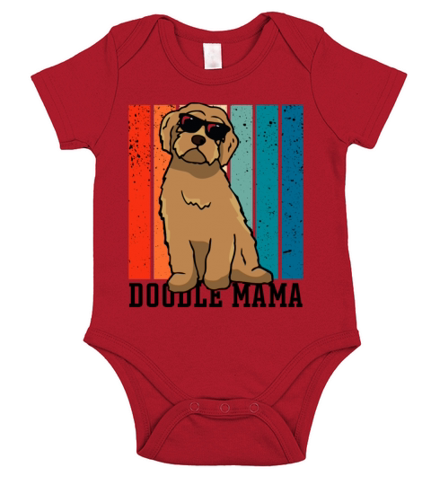 Womens Doodle Mama Labradoodle Goldendoodle Short Sleeve Baby One-Piece