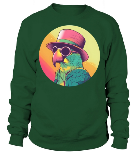 Retro 80s 90s Parrot Vintage Sweatshirt Unisex