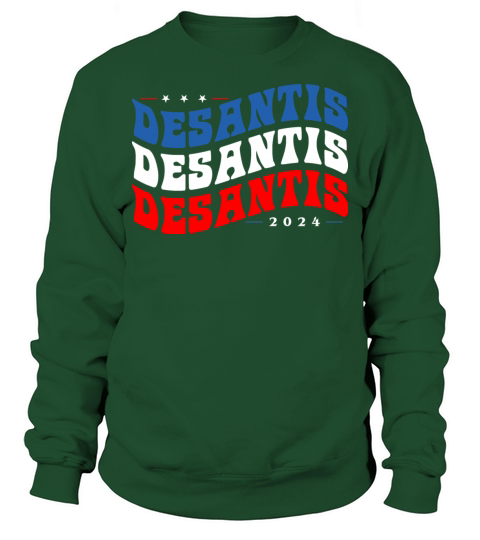 Vintage Groovy Ron DeSantis 2024 - Make America Sweatshirt Unisex