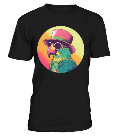 Retro 80s 90s Parrot Vintage T-Shirt Unisex