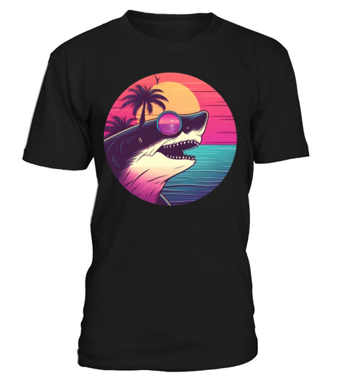 Vintage 80s 90s Nostalgic Shark Lovers T-Shirt Unisex