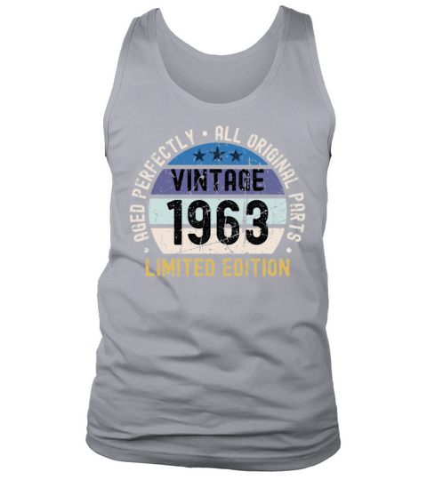 60th Birthday Vintage 1963 Tank Top Unisex
