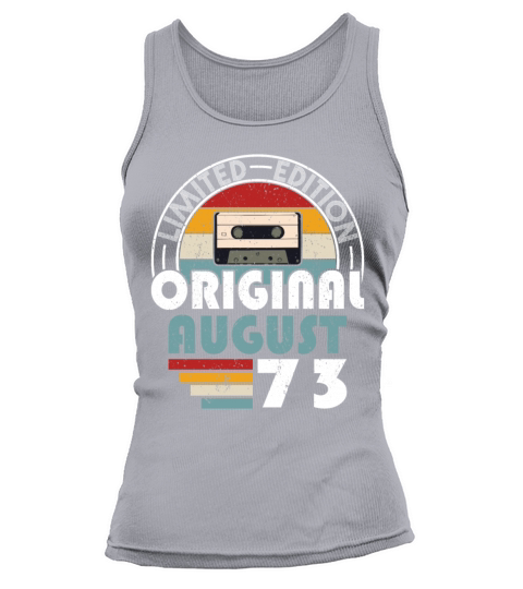 50th birthday august 1973 original 1973 Tank top Woman