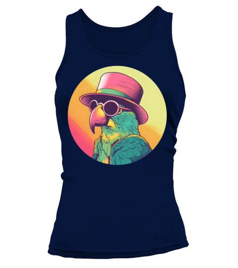 Retro 80s 90s Parrot Vintage Tank top Woman