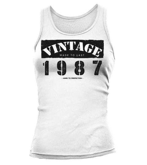 Vintage Classic 1987 36th Birthday - 36 Years Old Tank top Woman