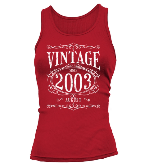 Vintage since August 2003 - Birthday Present Tank top Woman
