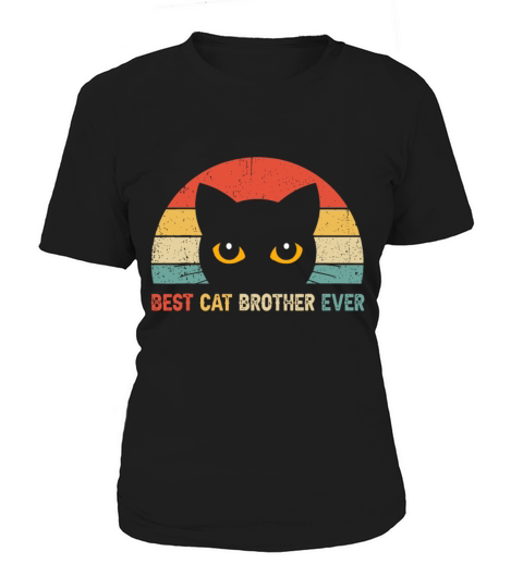 Vintage Best Cat Brother Ever Kitty Kitten Lover F Women's T-Shirt