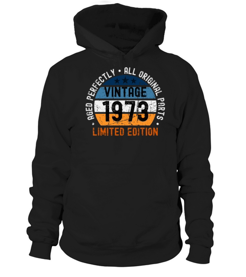 50th Birthday Vintage 1973 Hoodie Unisex
