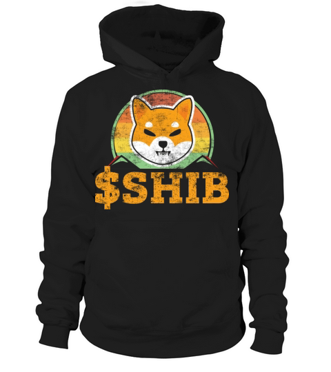 Shiba Inu Coin Shib Retro Vintage Distressed Hoodie Unisex