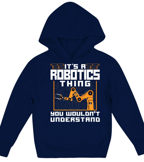 Robot Robotics Engineer Vintage Kids Hoodie