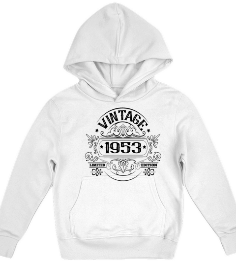Vintage 1953 Birthday Sayings Kids Hoodie