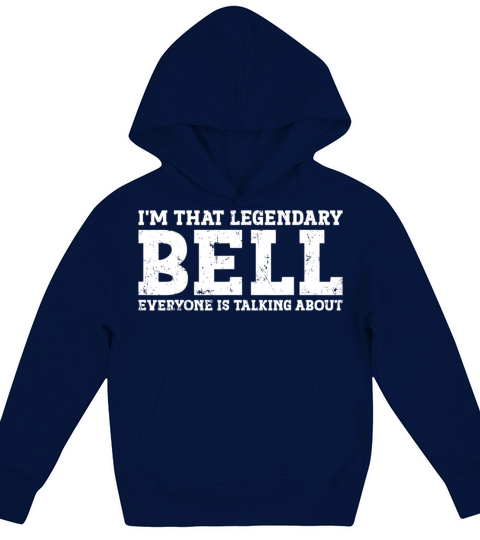Vintage Bell Surname Team Family Last Name Bell Kids Hoodie