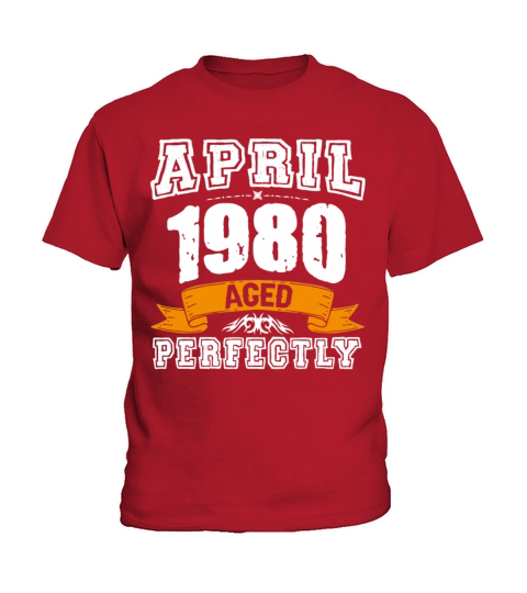 April 1980 Vintage Birthday Present Kids T-Shirt