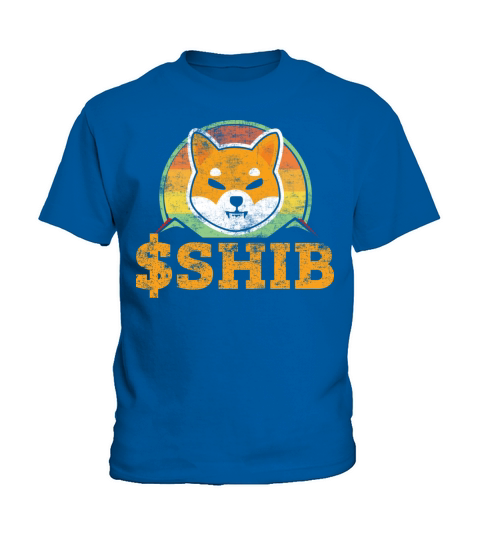 Shiba Inu Coin Shib Retro Vintage Distressed Kids T-Shirt
