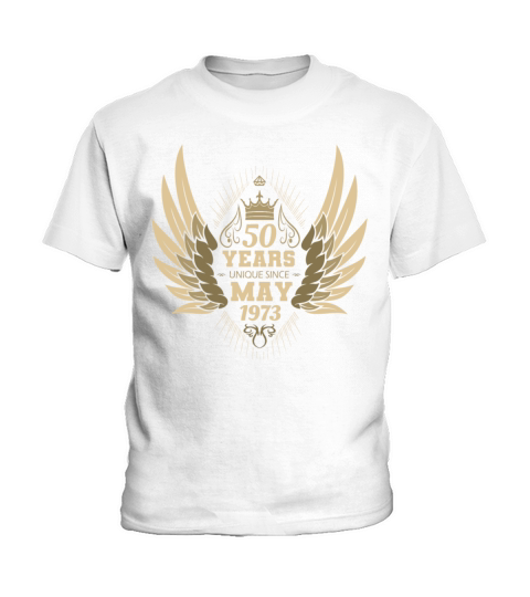 Vintage 50th Birthday with Angel Wings and Crown Kids T-Shirt