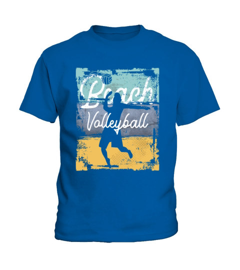 Vintage Beach Volleyball Player Kids T-Shirt