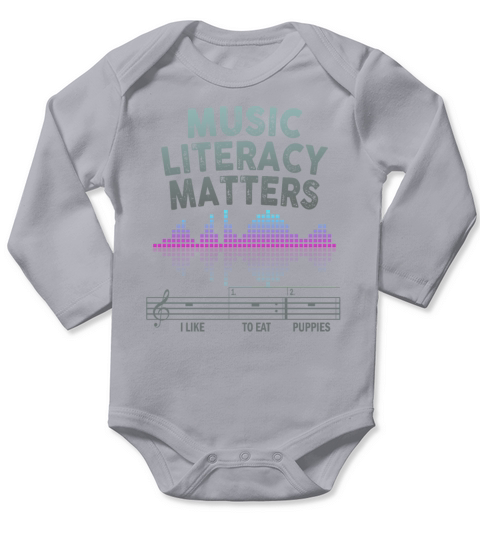 Music Literacy Matters Long Sleeve Baby One-Piece