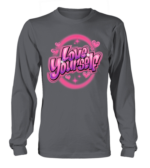 Love Yourself Graffiti Old School Hearts Long sleeved Unisex