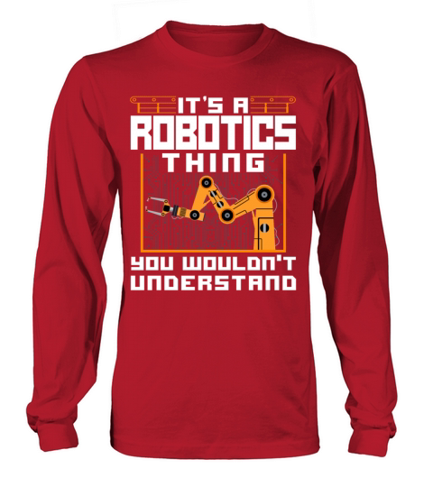 Robot Robotics Engineer Vintage Long sleeved Unisex