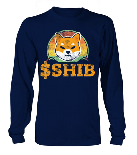 Shiba Inu Coin Shib Retro Vintage Distressed Long sleeved Unisex