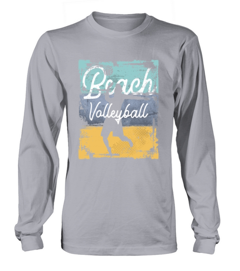 Vintage Beach Volleyball Player Long sleeved Unisex