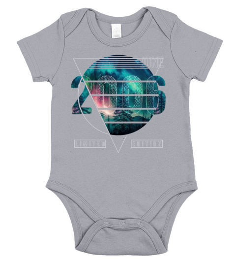 Limited Edition 2006 June Birthday Polar Lights Short Sleeve Baby One-Piece