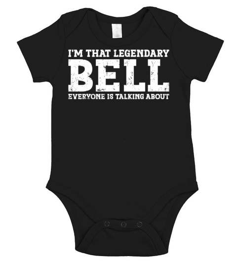 Vintage Bell Surname Team Family Last Name Bell Short Sleeve Baby One-Piece