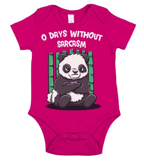 Zero Days Without Sarcasm Funny Sarcastic Humor Ir Short Sleeve Baby One-Piece