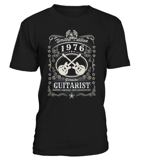 Vintage 1976 Guitarist Birthday Gift Guitar Player T-Shirt Unisex