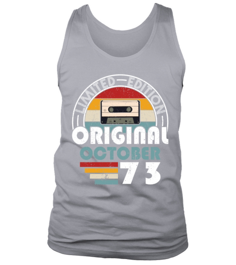 50th birthday october 1973 original 1973 Tank Top Unisex