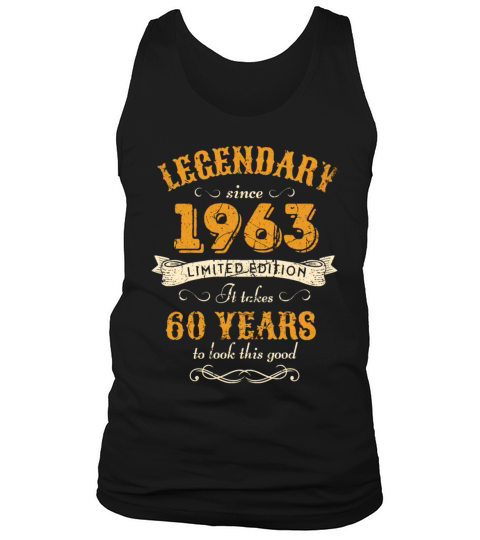 60th Birthday Vintage 1963 Tank Top Unisex