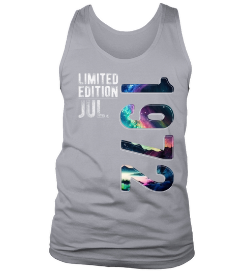 Limited Edition 1972 July Birthday Polar Lights Tank Top Unisex